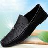 Mode Leder Herren Slipper Schuhe Luxusmarke Gummi Lässige Herrenschuhe Slip-on Atmungsaktive Flats Fahrschuhe Herren Große Größe 46 47