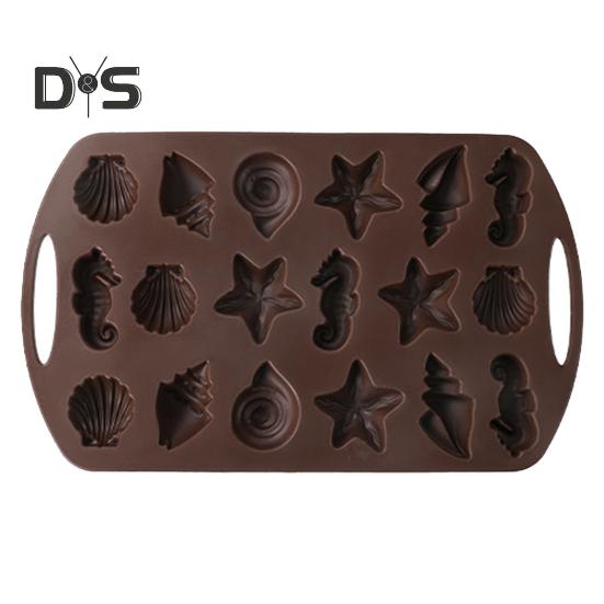 Silikonowa Forma do Pieczenia Chleba na Patyku Kukurydzianym Nieprzywierająca Forma do Deseru w Kształcie Orzecha i Liścia Odporna na Wysokie Temperatury Bez BPA Forma do Ciasta na Czekoladki