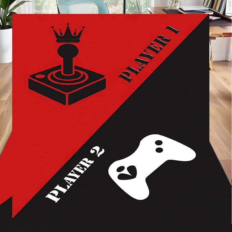 Player Control Duel Office Rug Chair Mat, Entryway Carpet, Suitable for Front Door, Bedroom, Living Room, Desk, Holiday Gift