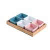 Square KTV Snack Plate, Grid Plate, Ceramic Platter, Snack Nut Plate, Sauce Plate, Fruit Plate, Bamboo and Wood Tray.