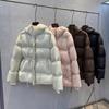 Fashion Winter Hooded Down Coat Women's Thickened Warm  Adjustable Waist Puffer Jacket  Loose Outwear