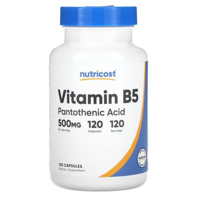 Vitamin B5, 500 mg, 120 Kapseln