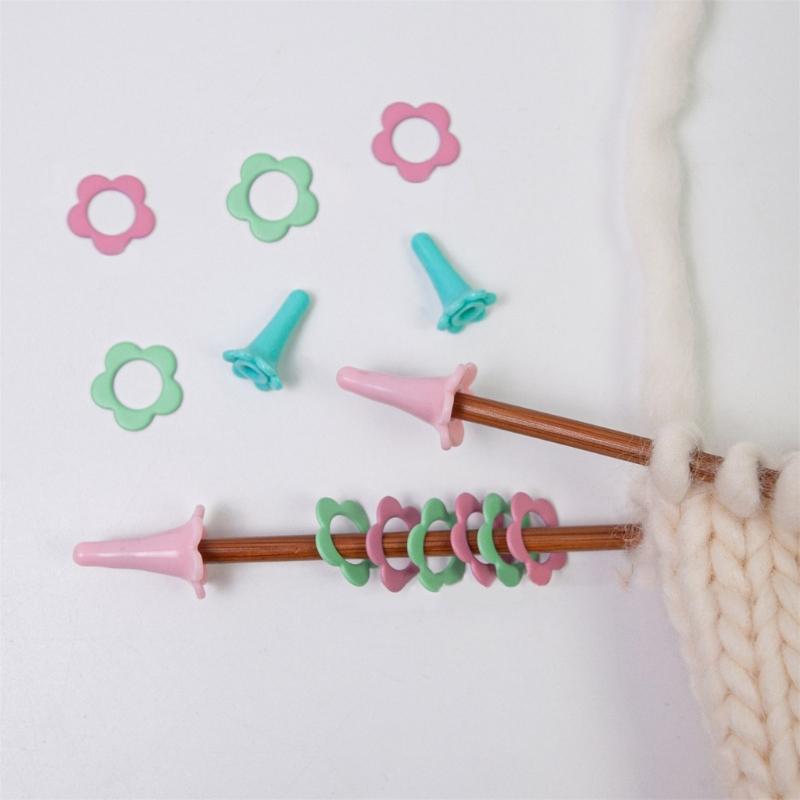 Stitching Marker Charm Locking Stitching Marker Knitting Needle Point Protectors, Locking Stitching Marker for Stitching