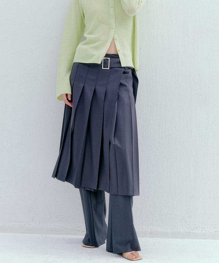 Okuka Pleated Wrap Skirt - 2 Colors