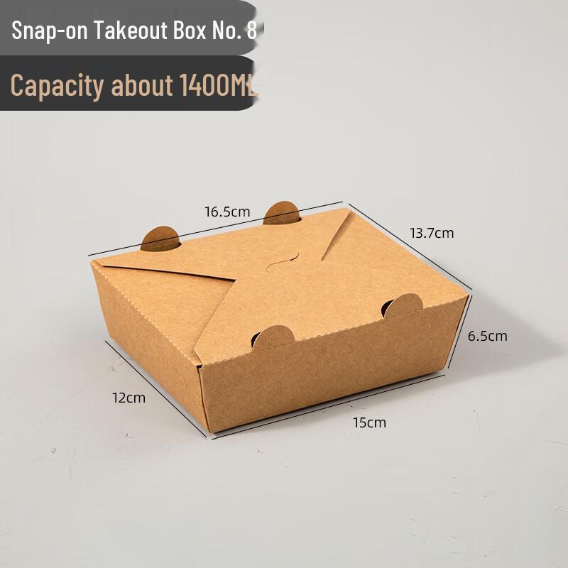 Disposable Kraft Paper Korean Fried Chicken Take-Out Boxes