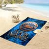 Name Custom New York Mets Print Beach Towel, Large Soft Quick Dry Towel for Beach Camping Swimming