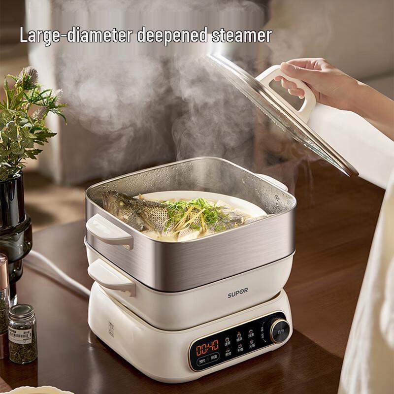 SUPOR 15L Multi-Functional Electric Steamer Cooker CN Plug (adapter Included)