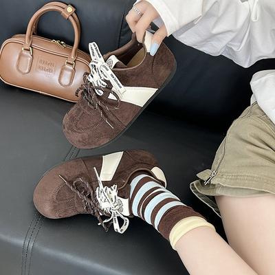 Casual damesschoenen met dikke zool, nieuwe herfstcollectie, veelzijdig, grote kop, lelijk schattig brood