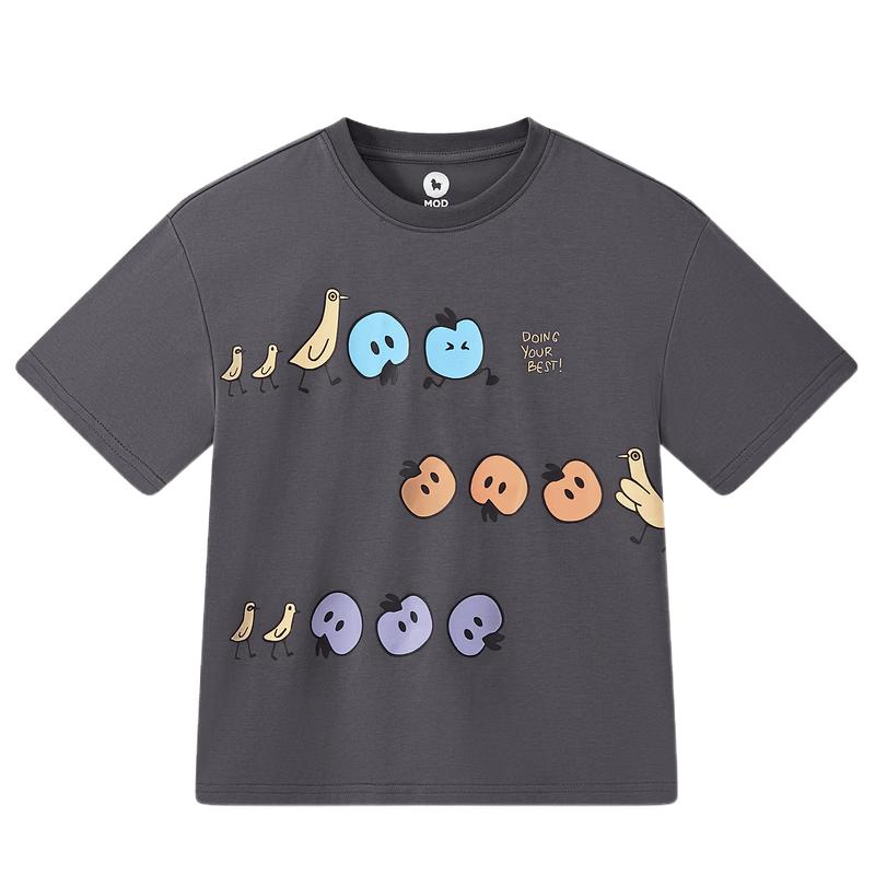 MQD Boys Contrast Letter Short-Sleeve T-Shirt 170