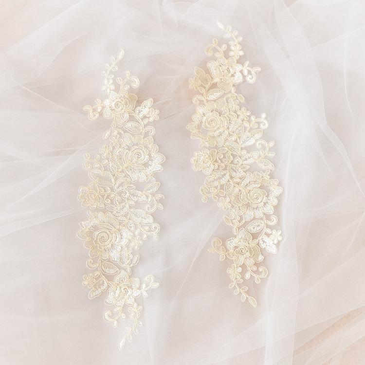 Thousand Colors Bride With Lace Accessories, White Car Bone Lace Handmade Diy Headdress Flower Material