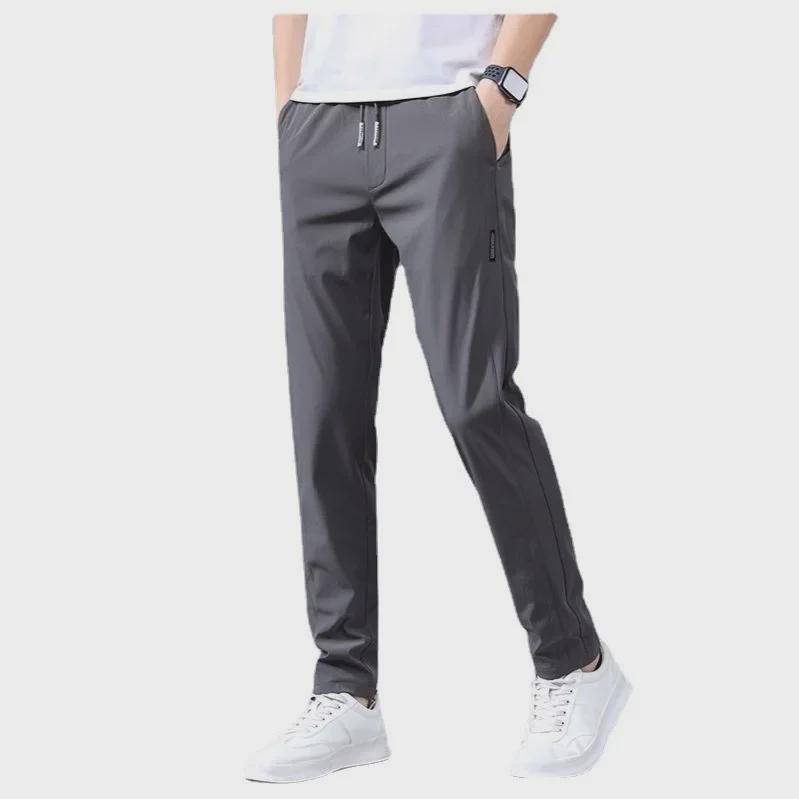 Pantaloni de sport subțiri, casual, largi, în stil coreean, pentru bărbați
