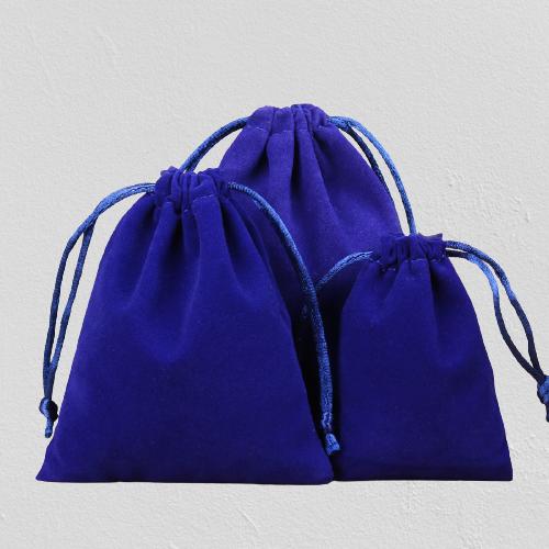 50 Pcs/Lot Soft Fabric Velvet Drawstring Gift Bags for Wedding Party Various Size Jewelry Package Elegant Pouches