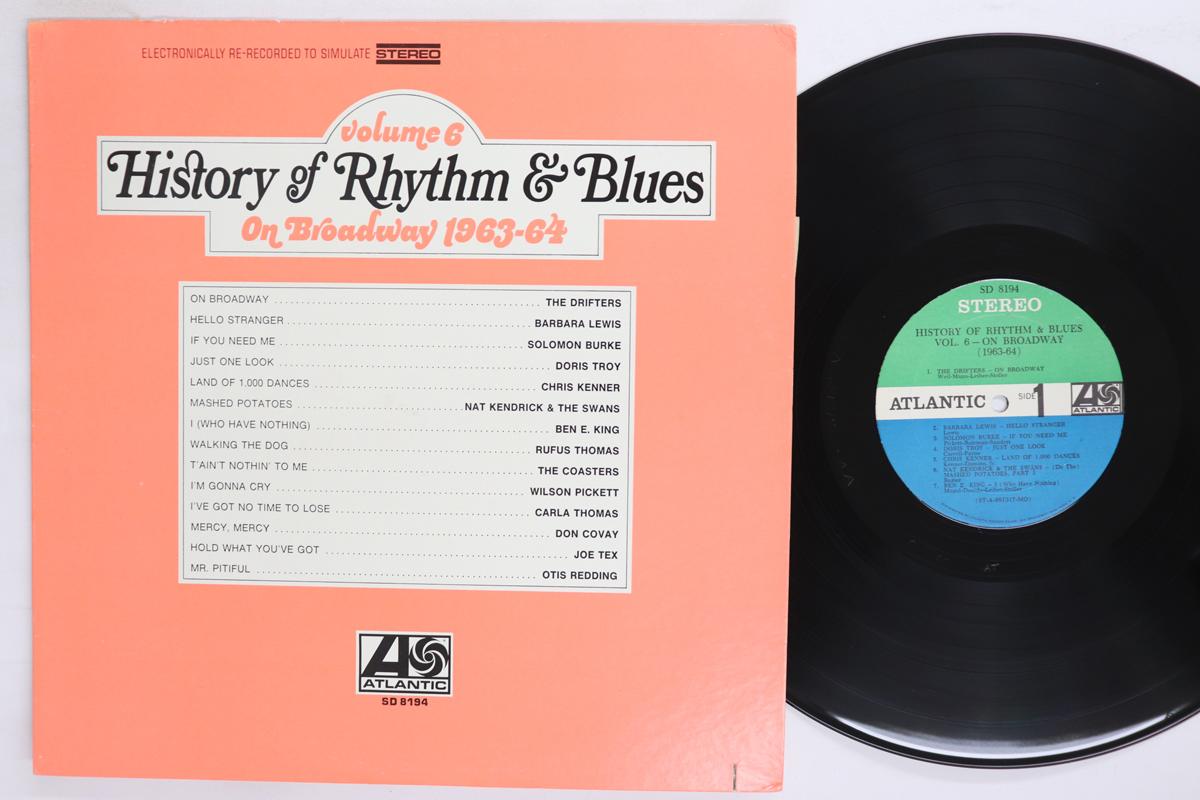 LP Record VARIOUS History Of Rhythm Blues Volume 6 SD8194 ATLANTIC 1968 US SoulFunk Used