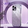 iPhone 15 Gradient Glitter Case with Electroplating - Fits Apple 14, 13 Pro Max, XR - Anti-Fall Protective Cover