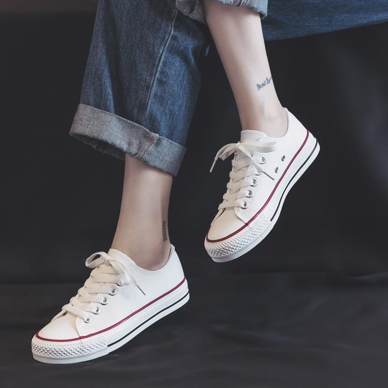 Spring Flat-soled New Canvas Shoes, Soft Soles Are Not Tired, Cloth Shoes, Sneakers
