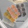 6-Grid Boxed Gold & Silver Metal Round Beads for DIY Nail Art & Jewelry Accessories