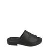 Giuneva Logo Embossed Slides Black