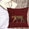Exotic Leopard Print Pillowcase Throw Cushion Cover Jungle Safari Animal Art Bedroom Home Decor Accent 45x45cm