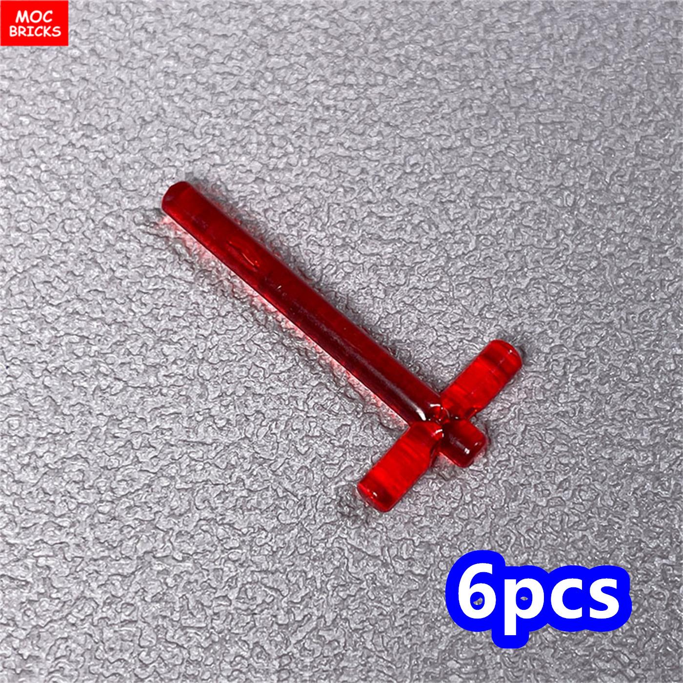 

Non-Toxic Moc Bricks 4Cm Action Figure Sword Hilt Bar 4L 2L Crossed Lightsaber Blade 21699 64567 Building Blocks Assembled Kids Toy