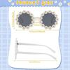 Niedliche Gänseblümchen-Sonnenbrille Kinder Sommer Strandaccessoires Gänseblümchen-Brille Hippie-Party-Dekoration
