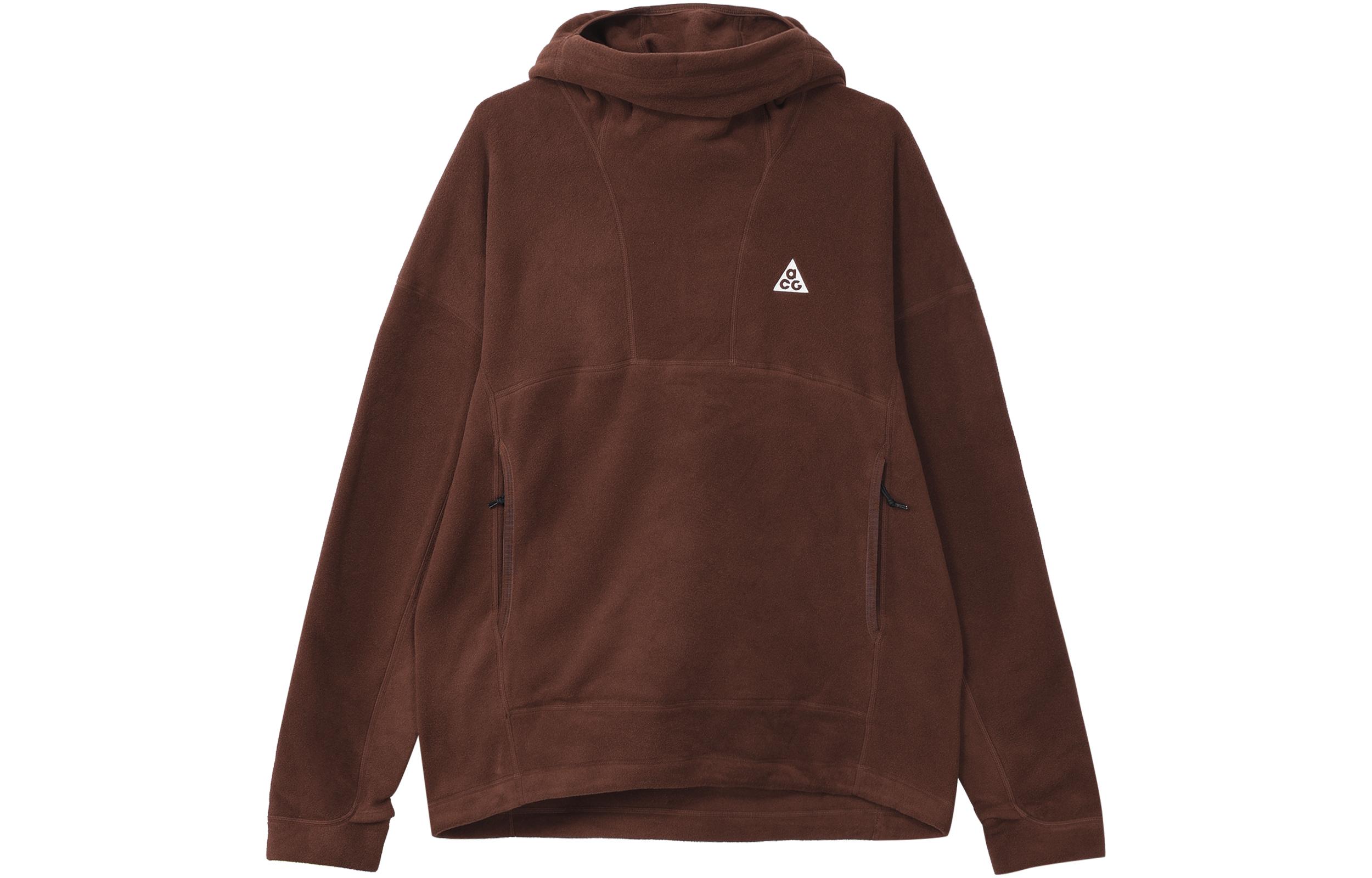 Nike Sweatshirts Men s Brown Hooded Moderate Regular DQ5780-217 XL