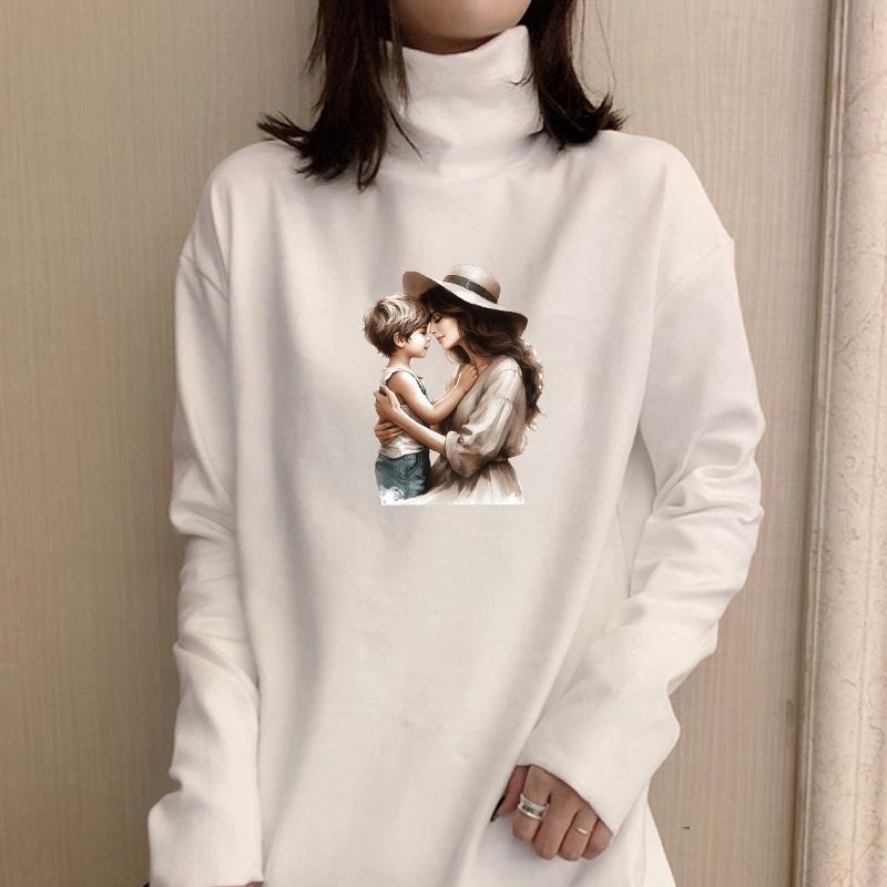 Iron On Heat Transfers Mom Boy Decal Diy Hoodies Heat Press Appliqued Parches Ropa Clothes Stickers T-Shirt Patch
