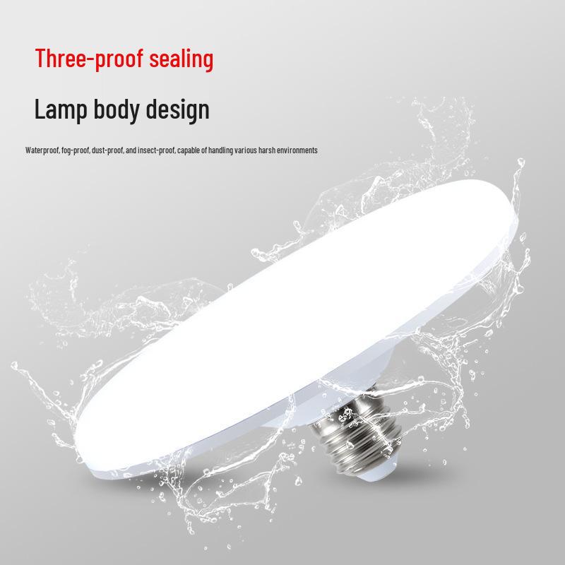 

Водонепроницаемая белая светодиодная лампа НЛО с цоколем E27 - Идеальна для дома, офиса и освещения, безопасного для глаз 20W Bright UFO