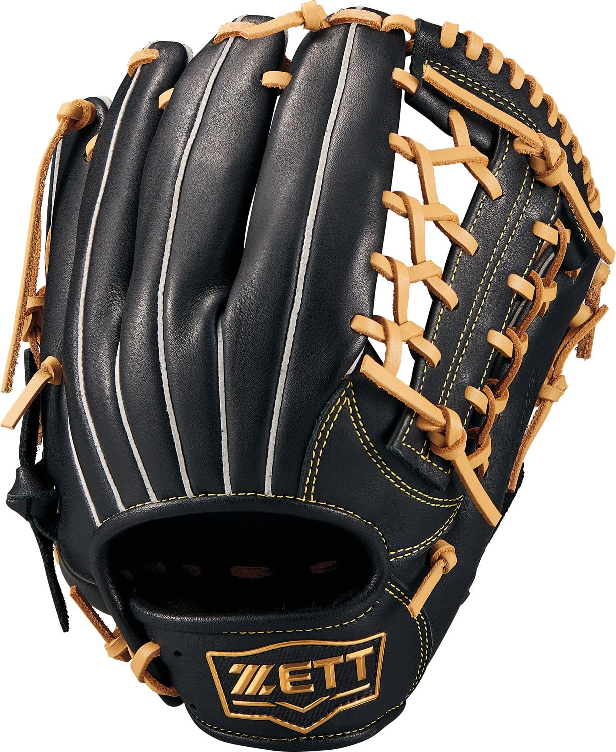 

ZETT Soft Steer Baseball Black x Pastel Brown Size BRGB35530F Glove, All-Around, Left-Handed Throw, (1932), 5,