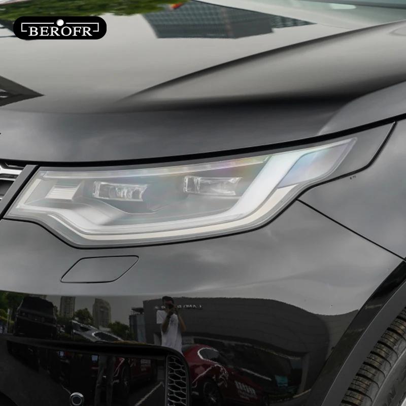 For Land Rover Discovery 5 L462 2017-Present Car Headlight Tint Smoked Black Protective Film Transparent TPU Sticker Accessories XS5
