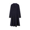 JUZUI Women's V-Neck Jacquard Knit Waist Dress