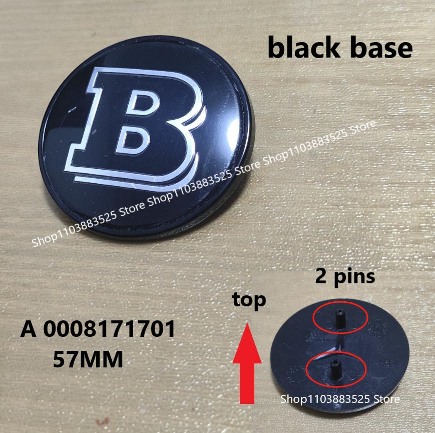 1pcs 38/57mm Car Front Hood Emblem Badge Bonnet For BRABUS W204 W205 W207 W206 W177 W212 W213 W221 W246 GLA GLC CLA Accessories