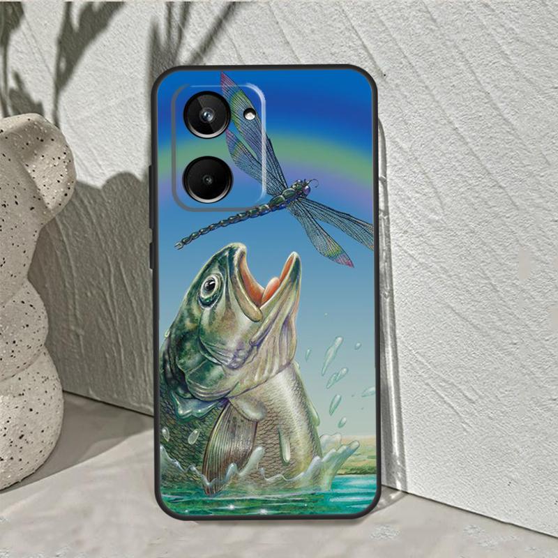 Fishing Lake Sunset For Realme 10 11 12 13 14 Pro Plus C55 C71 C75 C67 C63 C51 C61 C53 C35 C65 GT6 GT7 Pro Case