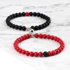 6mm Magnetic Couple Bracelets Set - Memorial Gift for Him & Her