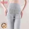 Tingmei 7A Antibacterial High-Waist Cotton Thermal Leggings for Women