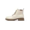 Augustine Martin boots women's 2025 new summer platform British style boots white with skirt casual short boots