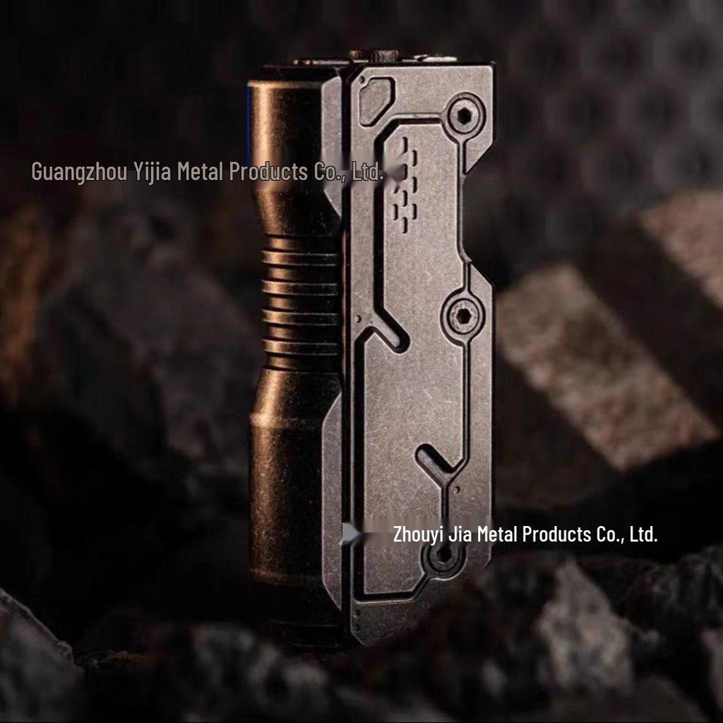 Machine Soul EDC Alloy Fidget Spinner: Precision Pull-Push Decompression Toy with Black Tech Elements.