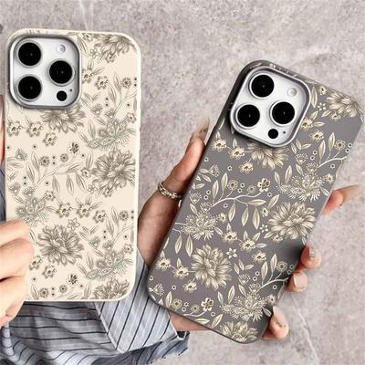 Floral Shell Mobile Printed Patterned Covers Phone Cover Case Leather Silicone For Iphone Samsung Xiaomi Shockproof Resistant Phone Cover