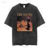 the sound T Shirt from lions mouth vintage Washed Stylish Top For Everyday Wear Casual Versatile Unisex homme fashion Soft