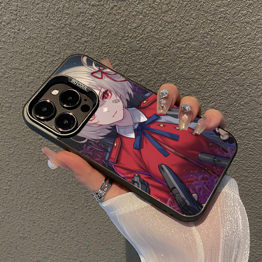 Lycoris Recoil Chisato Nishikigi Phone Case For IPhone 16 15 14 13 12 11 Pro Max X XR XSMAX 8 7 Plus Matte Shockproof Back Cover