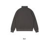 350g Heavyweight Stand Collar Half-Zip Hoodie for Outdoor Sports - Plain Color, High Quality, Spring & Autumn Wear