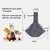Dog Cat Carrier Sling for 0-15 lbs Hands Free Puppy Crossbody for Travel Breathable Pad Storage Pocket Tote Design Cat Carrier