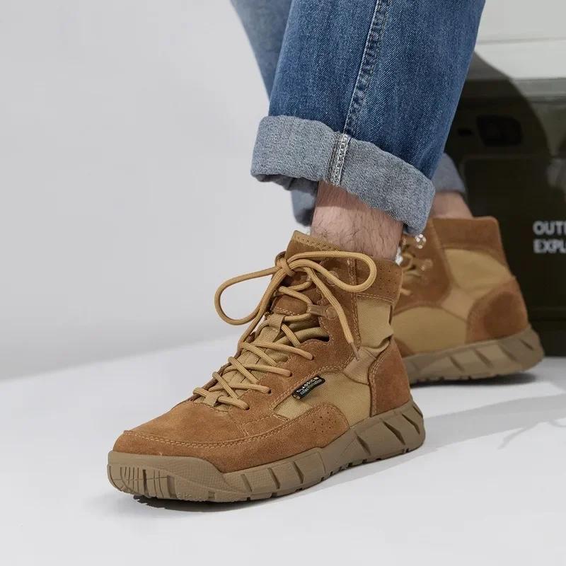 Moda Vaca Camurça Caminhadas Ao Ar Livre Botas Femininas Estilo Britânico Sola Macia Botas De Cano Baixo Para Mulheres E Homens Moda Casual Sapatos De Trabalho Unissex