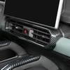 For Chery Jetour Traveller T2 2023 2024 ABS Carbon fiber Central Control Air Outlet Panel Trim Cover Decorative Protection Frame