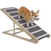 Foldable And Height Adjustable Dog Ramp 41 60 Cm Wooden Pet Ramp With Non Slip Mat