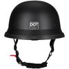 German Retro Style Biker Half Helmet 108 Matte Black Copper Color with Windshield Unisex Motorcycle Gear for All Seasons