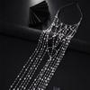 Stylish Imitation Pearls Headwear with Delicate Tassels Costume Headbands Ideal For Prom Gatherings And Casual Outfits