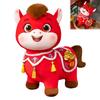 20cm Soft Stuffed Horse Plush Toy Cute Red New Year Decor Doll Gift For Friend Family