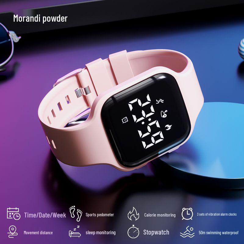 Waterproof Sport Smartwatch for Junior High Boys with Silent Alarm & Multifunctions