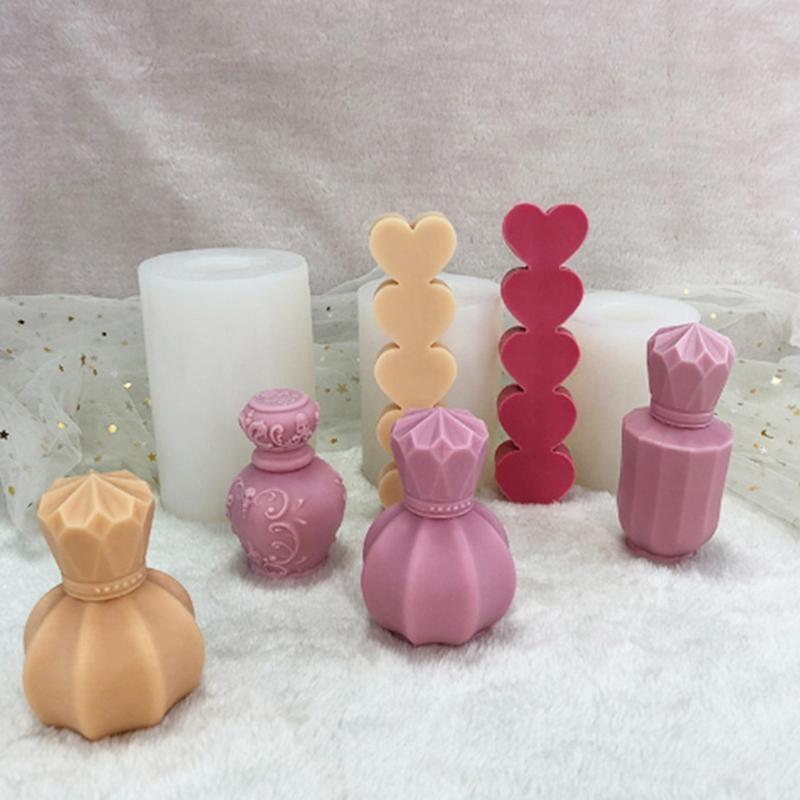 Silicone Mold Decoration Wax Mould for Tulip Bottle Making DIY Arts Hand Crafts