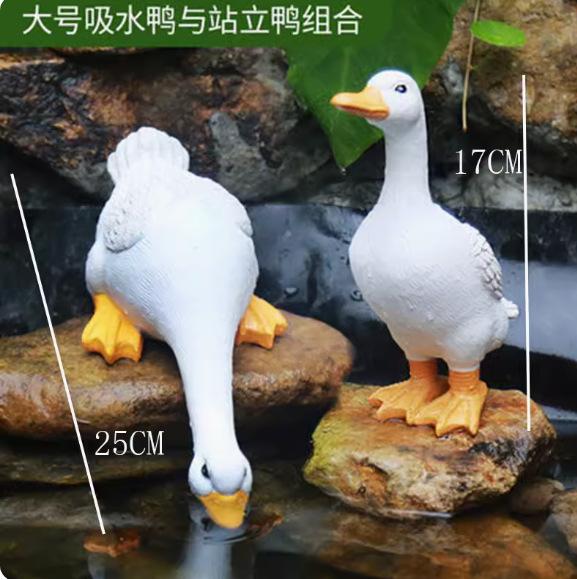 Simulation Animal Sucking Duck Ornaments